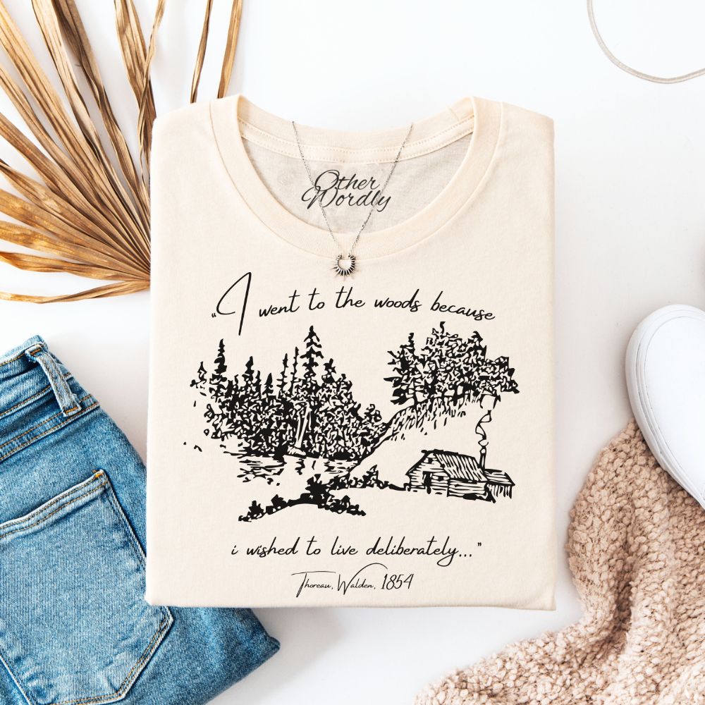 Thoreau Quote T-shirt | To Live Deliberately