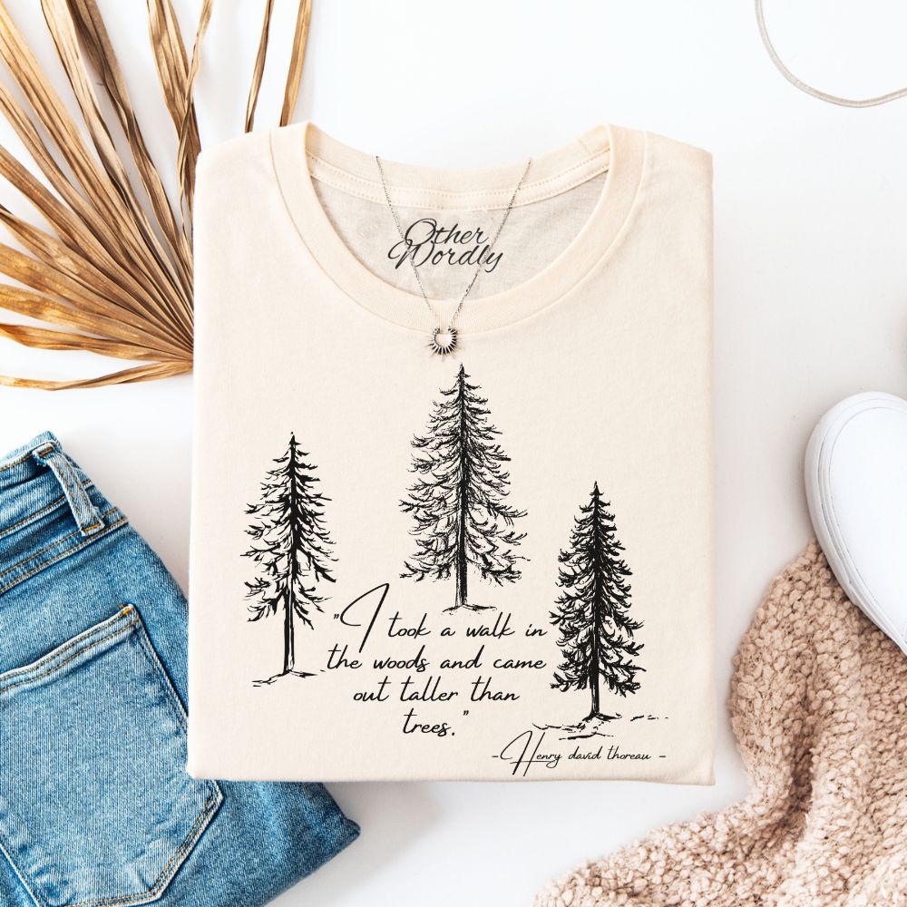 Thoreau Quote T-shirt | I Took a Walk In The Woods