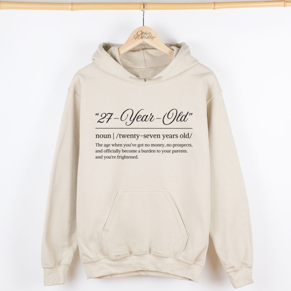 27 Years Old | Pride And Prejudice Funny Definition Hoodie