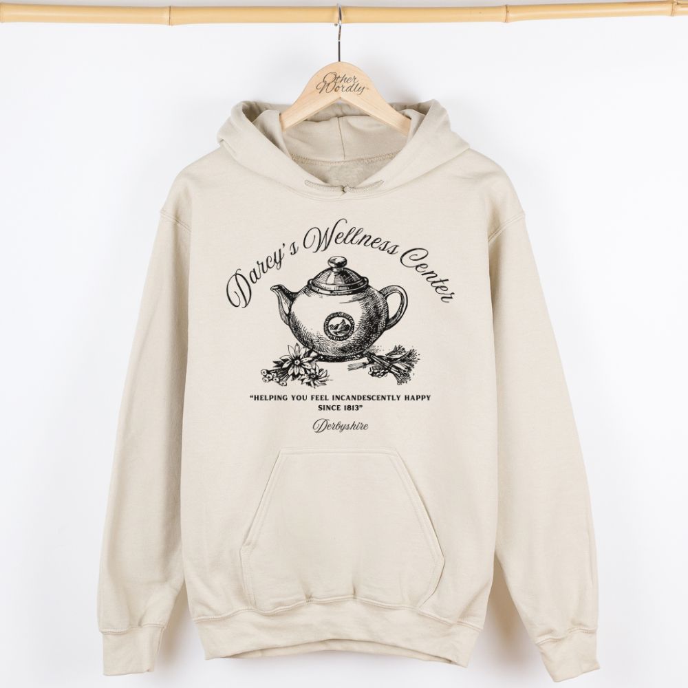 Darcy's Wellness Center | Pride & Prejudice Humor Hoodie