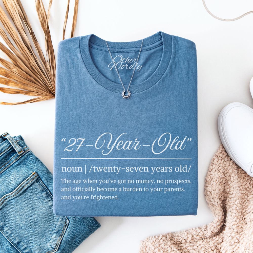 27 Years Old | Pride And Prejudice Funny Definition T-shirt