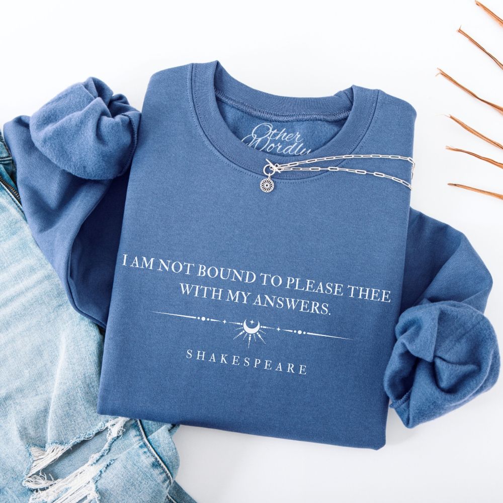 Literary Quote Sweatshirts Collection