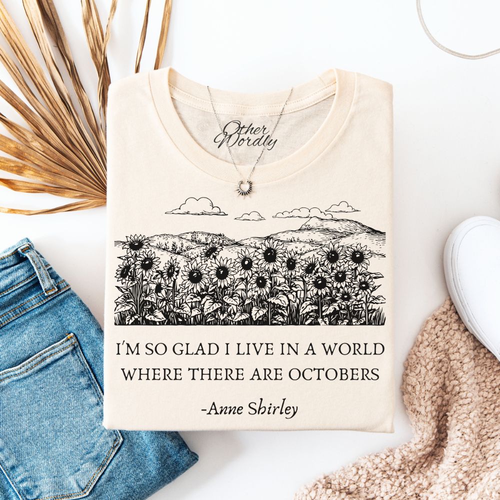 L M Montgomery Quote Apparel