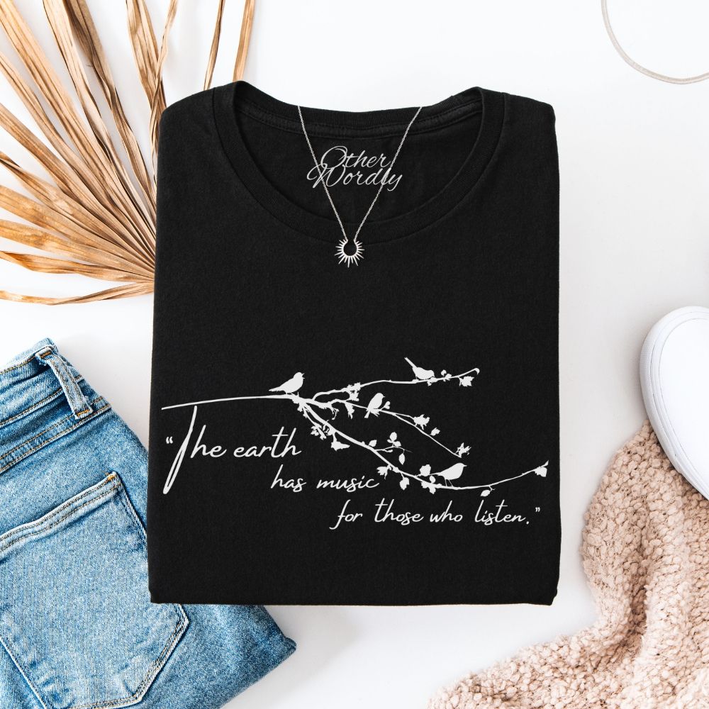 Shakespeare Quote T-shirt | The Earth Has Music
