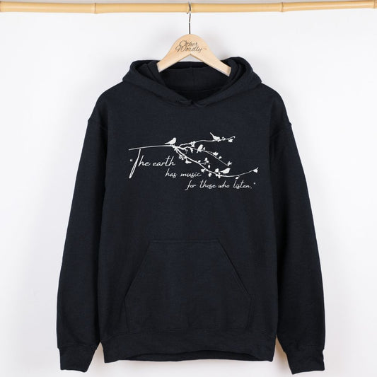 Shakespeare Quote Hoodie | The Earth Has Music
