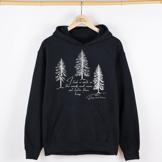 Thoreau Quote Hoodie | I Took a Walk In The Woods