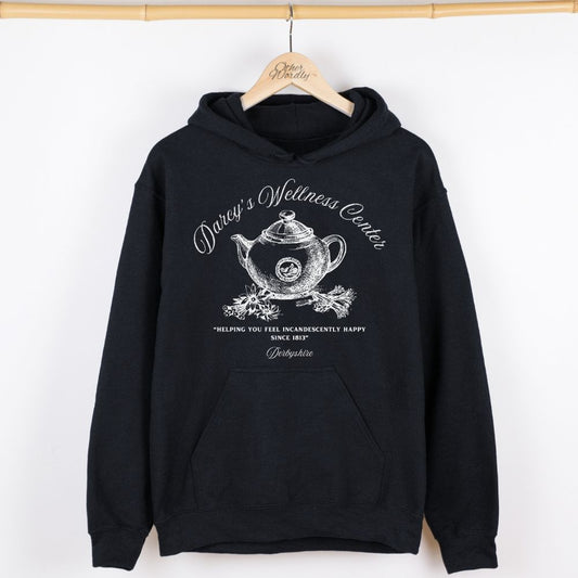 Darcy's Wellness Center | Pride & Prejudice Humor Hoodie
