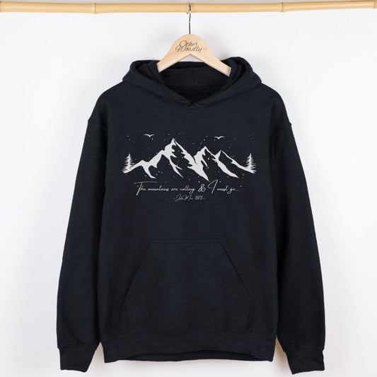 John Muir Quote Hoodie | The Mountains Are Calling