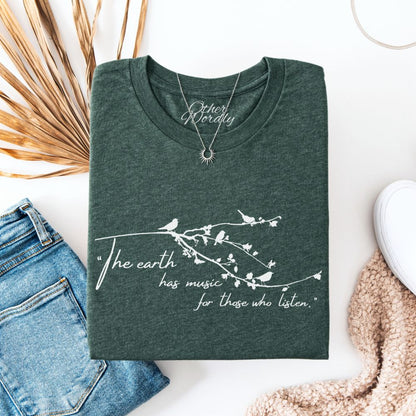 Shakespeare Quote T-shirt | The Earth Has Music