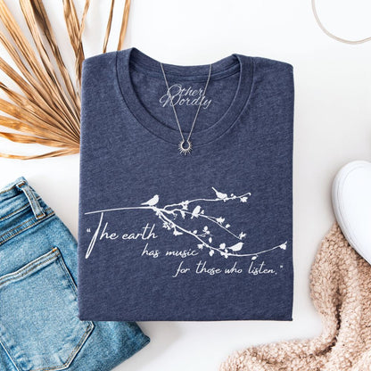 Shakespeare Quote T-shirt | The Earth Has Music