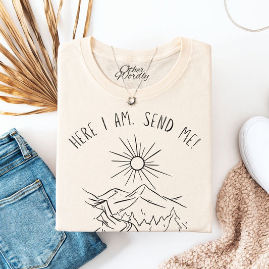 Isaiah 6:8 Verse T-shirt | Here I Am. Send Me!
