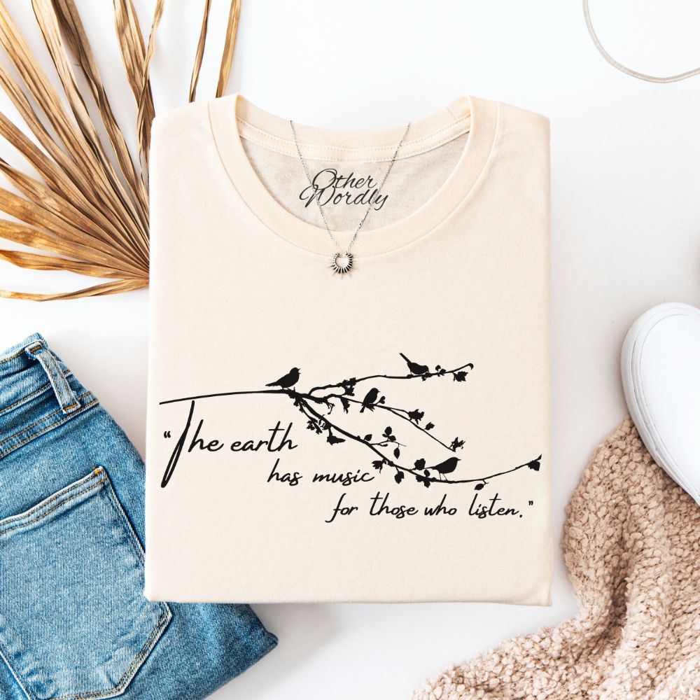 Shakespeare Quote T-shirt | The Earth Has Music