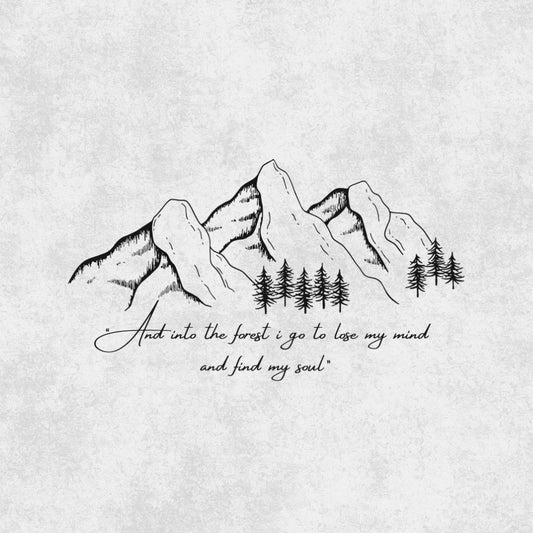 John Muir Quote Hoodie | And Into The Forest I Go