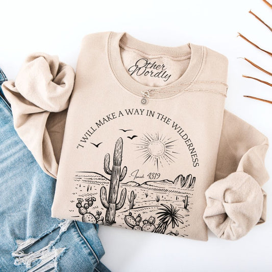 Isaiah 43:19 Verse Sweatshirt | I Will Make a Way