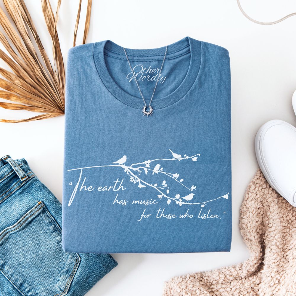 Shakespeare Quote T-shirt | The Earth Has Music