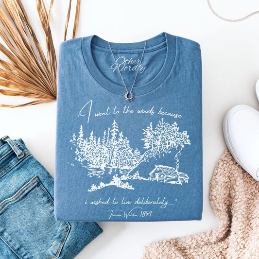 Thoreau Quote T-shirt | To Live Deliberately