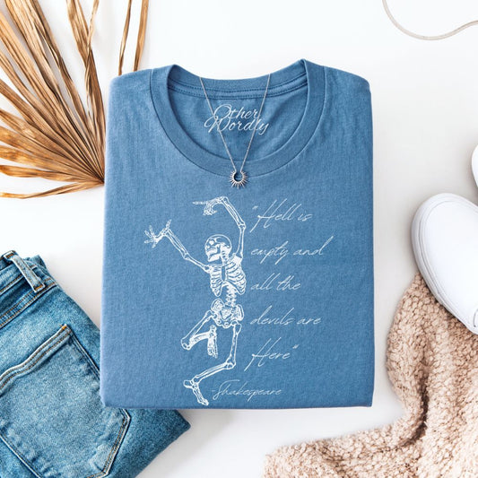 Shakespeare Quote T-shirt | Hell is Empty